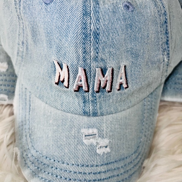 🩵 NEW CLAIRS DENIM MAMA HAT 🩵 - Picture 3 of 3